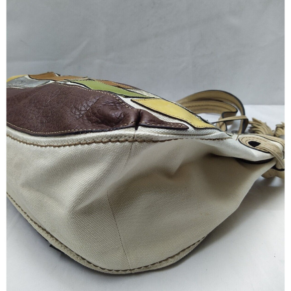Fossil Fifty Four Patchwork Multicolor Leather Hobo Shoulder Bag - Picture 16 of 16